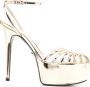 Alevì Clio 130mm caged sandals Gold - Thumbnail 1