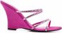 Alevì crystal-embellished open toe mules Pink - Thumbnail 1
