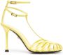 Alevì double ankle-strap 110mm sandals Yellow - Thumbnail 1