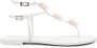 Alevì Jelly leather flat sandals White - Thumbnail 1