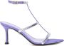 Alevì Lisa crystal-embellished sandals Purple - Thumbnail 1