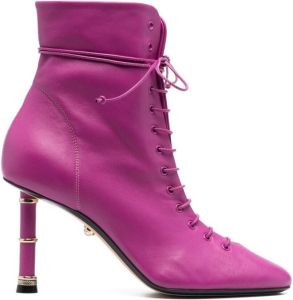 Alevì Love lace-up ankle boot Pink