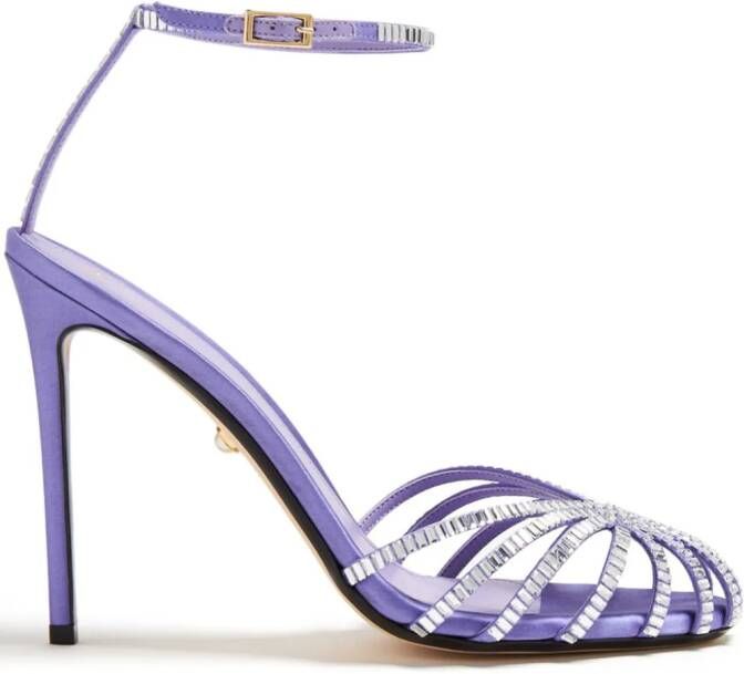Alevì Penelope 110mm satin sandals Purple
