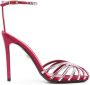 Alevì Penelope 120mm crystal-embellished pumps Red - Thumbnail 1