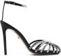Alevì Penelope 120mm crystal-embellished sandals Black - Thumbnail 1