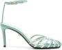 Alevì Penelope 90mm leather sandals Green - Thumbnail 1