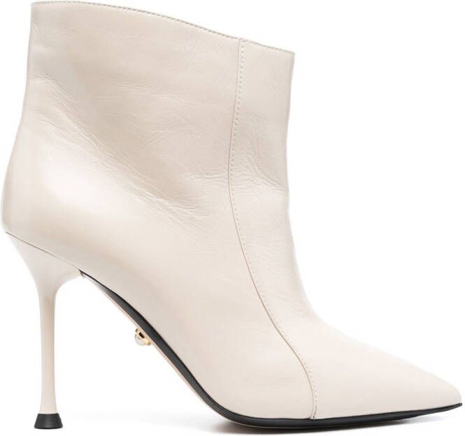 Alevì pointed toe ankle boots Neutrals