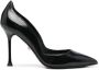 Alevì Pretty pointed leather pumps Black - Thumbnail 1