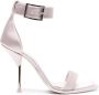 Alexander McQueen 110mm satin-finish sandals Pink - Thumbnail 1