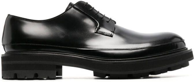 Alexander McQueen leather Derby shoes Black