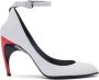 Alexander McQueen Armadillo 95mm ankle-strap pumps White - Thumbnail 1