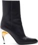 Alexander McQueen Armadillo 95mm leather ankle boots Black - Thumbnail 1
