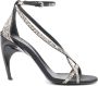 Alexander McQueen Armadillo 95mm twisted sandals Black - Thumbnail 1