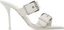 Alexander McQueen buckle-detail 100mm sandals White - Thumbnail 1