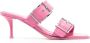 Alexander McQueen buckled 72mm leather sandals Pink - Thumbnail 1