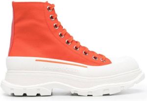 Alexander McQueen chunky high-top sneakers Orange