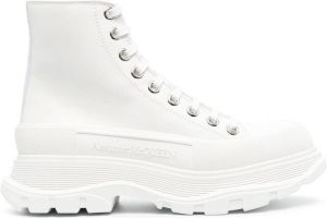 Alexander McQueen chunky-sole ankle boots White