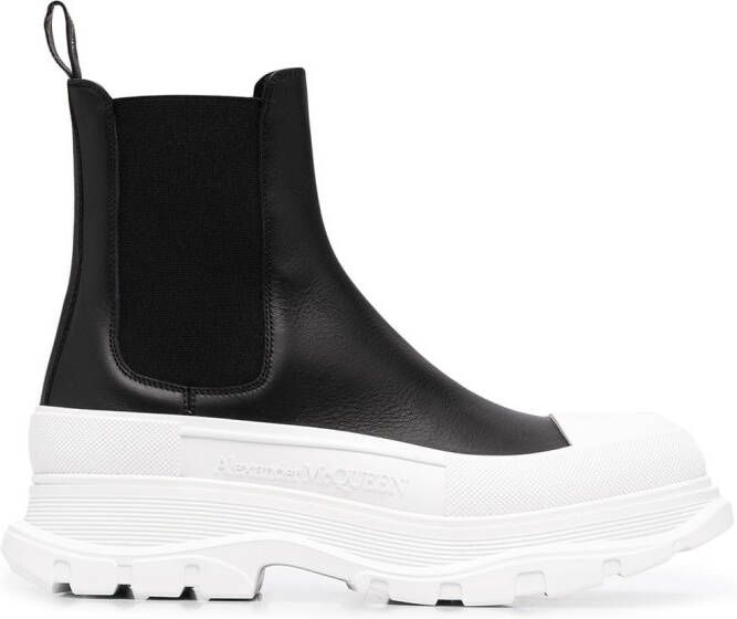 Alexander McQueen chunky sole Chelsea boots Black