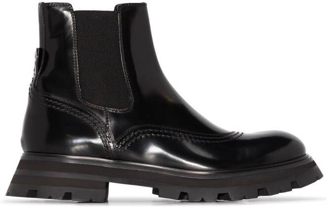 Alexander McQueen chunky-sole Chelsea boots Black