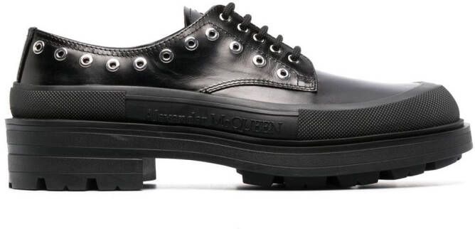 Alexander McQueen chunky-sole Derby shoes Black
