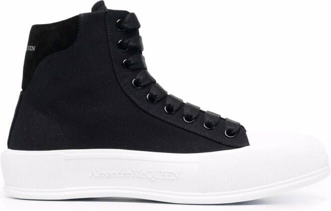 Alexander McQueen chunky-sole lace-up sneakers Black