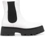 Alexander McQueen chunky-sole leather boots White - Thumbnail 1