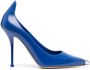 Alexander McQueen contrast-toecap leather pumps Blue - Thumbnail 1