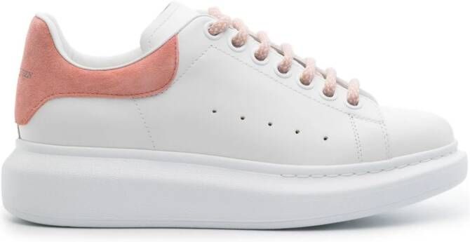 Alexander McQueen contrasting-suede chunky sneakers White