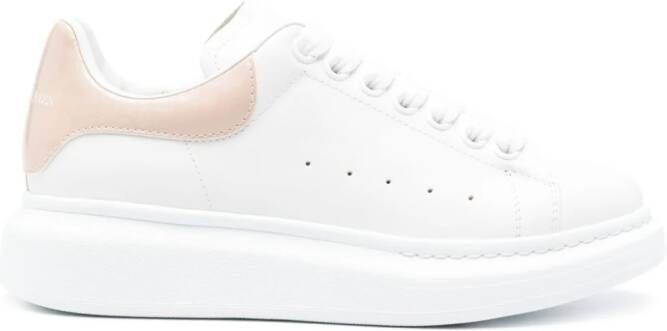 Alexander McQueen crocodile-detail leather sneakers White