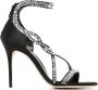 Alexander McQueen crystal-embellished heeled sandals Black - Thumbnail 1