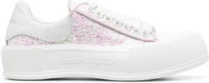 Alexander McQueen Deck glitter sneakers White