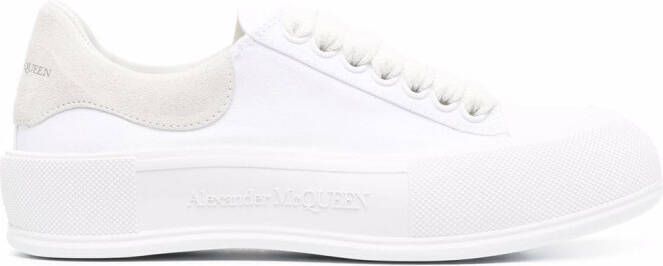 Alexander McQueen Deck lace-up sneakers White