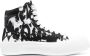 Alexander McQueen Deck Plimsoll Graffiti print high-top sneakers Black - Thumbnail 1