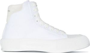 Alexander McQueen Deck Plimsoll high-top sneakers White