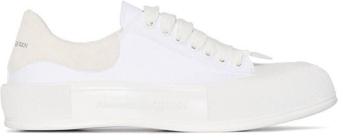 Alexander McQueen Deck Plimsoll lace-up sneakers White