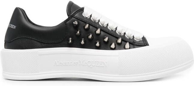 Alexander McQueen Deck spike-stud sneakers Black