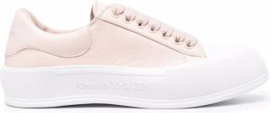 Alexander McQueen eyelet-detail lace-up sneakers Pink