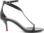 Alexander McQueen Harness 70mm leather sandals Black - Thumbnail 1