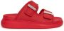 Alexander McQueen Hybrid double-strap slides Red - Thumbnail 1