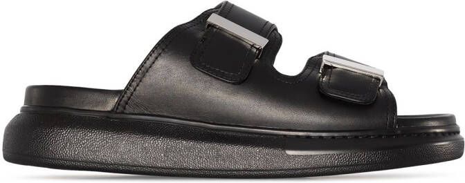Alexander McQueen Hybrid leather sandals Black