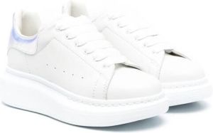 Alexander McQueen Kids lace-up low-top wedge sneakers White