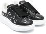 Alexander McQueen Kids low-top leather sneakers Black - Thumbnail 1