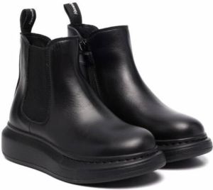 Alexander McQueen Kids slip-on ankle boots Black