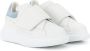 Alexander McQueen Kids touch-strap extended sole sneakers White - Thumbnail 1