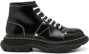 Alexander McQueen lace-up ankle boots Black