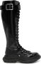 Alexander McQueen lace-up chunky-sole leather boots Black - Thumbnail 1