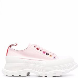 Alexander McQueen lace-up chunky-sole sneakers Pink
