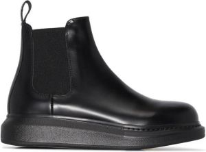 Alexander McQueen leather chelsea boots Black