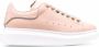 Alexander McQueen leather lace-up trainers Pink - Thumbnail 1