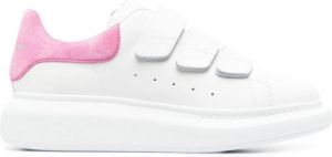 Alexander McQueen leather touch-strap sneakers White